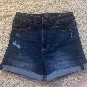 Abercrombie & Fitch Simone High Rise Denim Short 0